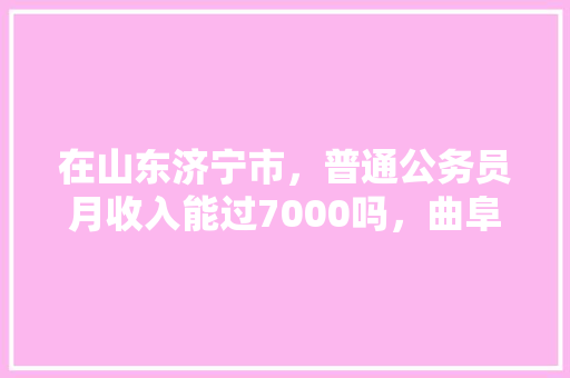 在山东济宁市，普通公务员月收入能过7000吗，曲阜公务员考试题库及答案 专业填报