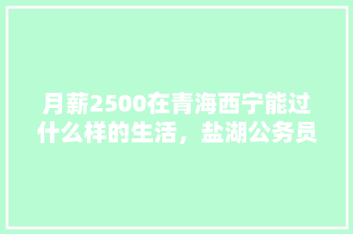 月薪2500在青海西宁能过什么样的生活，盐湖公务员考试题及答案