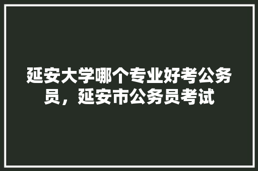 延安大学哪个专业好考公务员，延安市公务员考试 大学排名