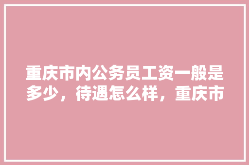 重庆市内公务员工资一般是多少，待遇怎么样，重庆市医院公务员考试题及答案 大学排名