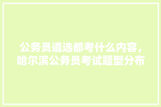 公务员遴选都考什么内容，哈尔滨公务员考试题型分布 公考知识