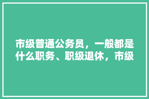 市级普通公务员，一般都是什么职务、职级退休，市级公务员考试题类型有哪些 大学排名
