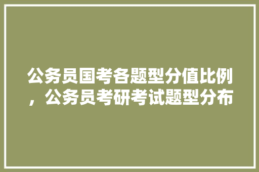 公务员国考各题型分值比例，公务员考研考试题型分布 建筑考试