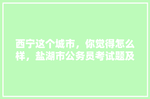 西宁这个城市，你觉得怎么样，盐湖市公务员考试题及答案 大学排名