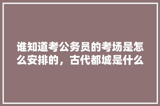 谁知道考公务员的考场是怎么安排的，古代都城是什么意思 大学排名